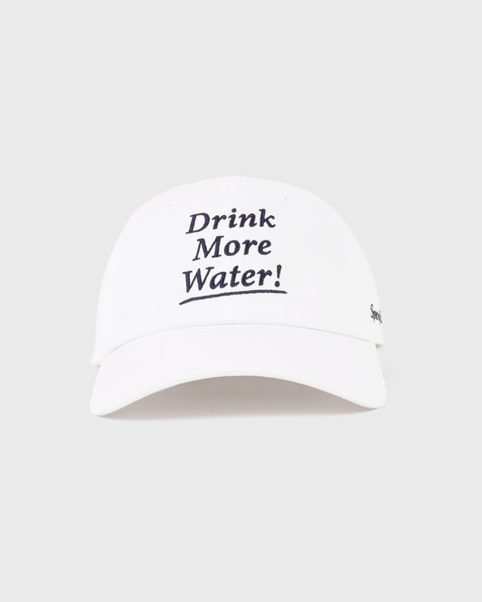 Sporty & Rich Drink More Water Hat - White/Light Navy