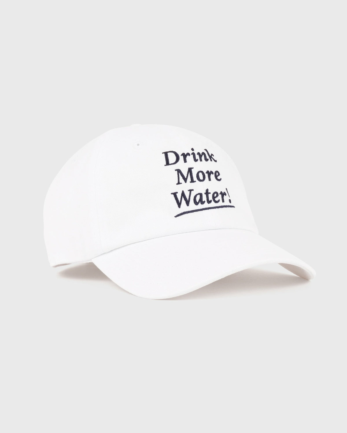 Sporty & Rich Drink More Water Hat - White/Light Navy