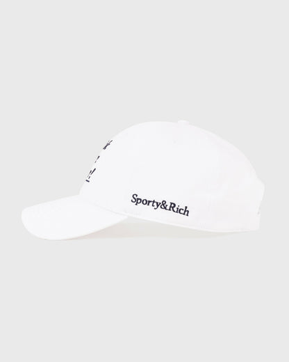 Sporty & Rich Drink More Water Hat - White/Light Navy