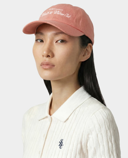 Sporty & Rich H&W Club Hat - Flamingo/White