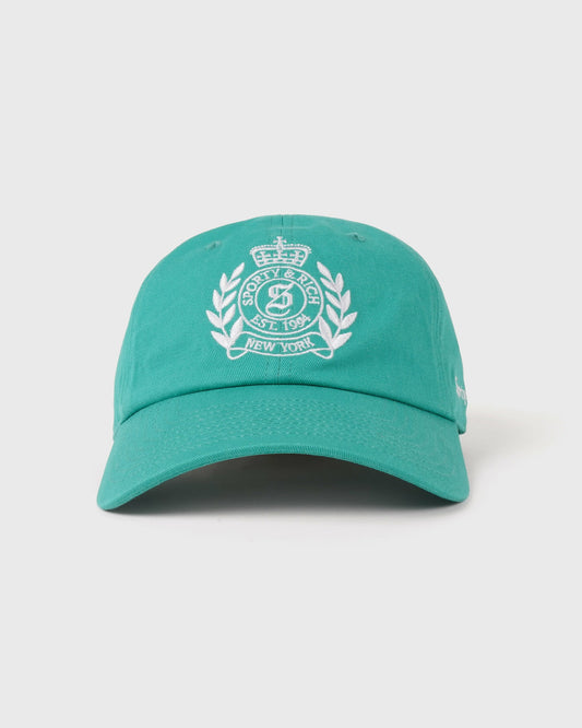 Sporty & Rich Ny Crest Hat - Amalfi Green/White