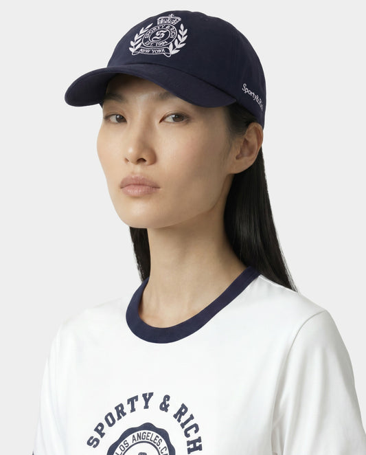 Sporty & Rich NY Crest Hat - Dark Navy