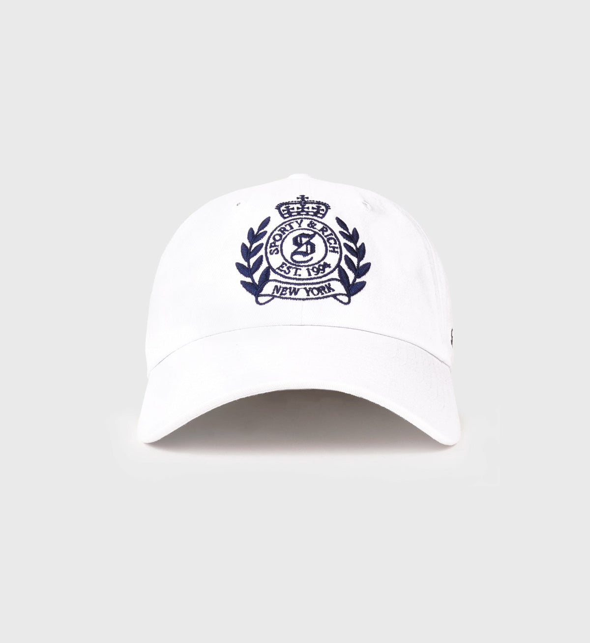 Sporty & Rich NY Crest Hat - White