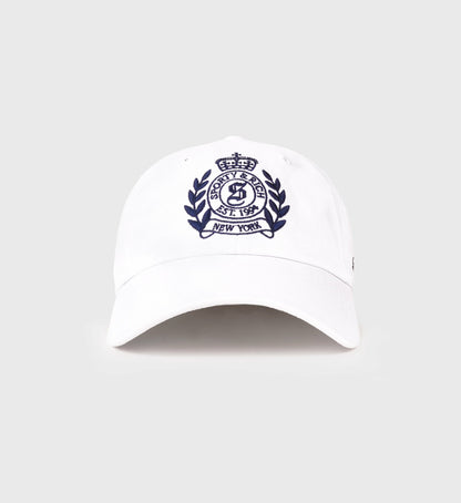 Sporty & Rich NY Crest Hat - White