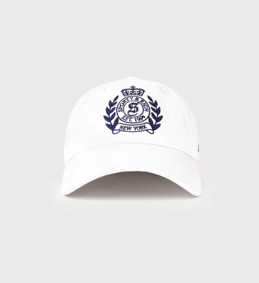 Sporty & Rich NY Crest Hat - White