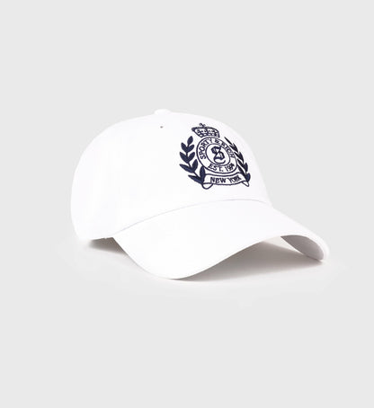 Sporty & Rich NY Crest Hat - White
