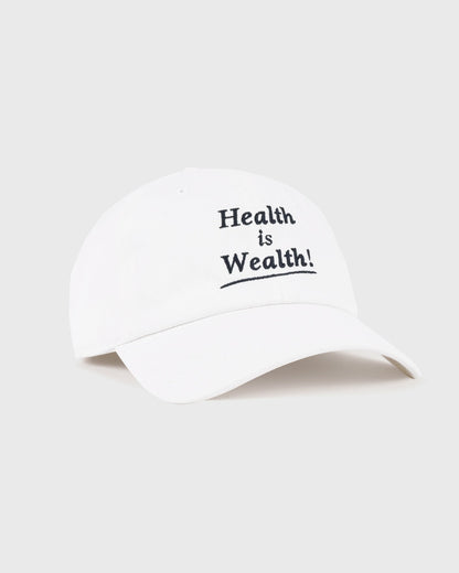 Sporty & Rich Health is Wealth Hat - White