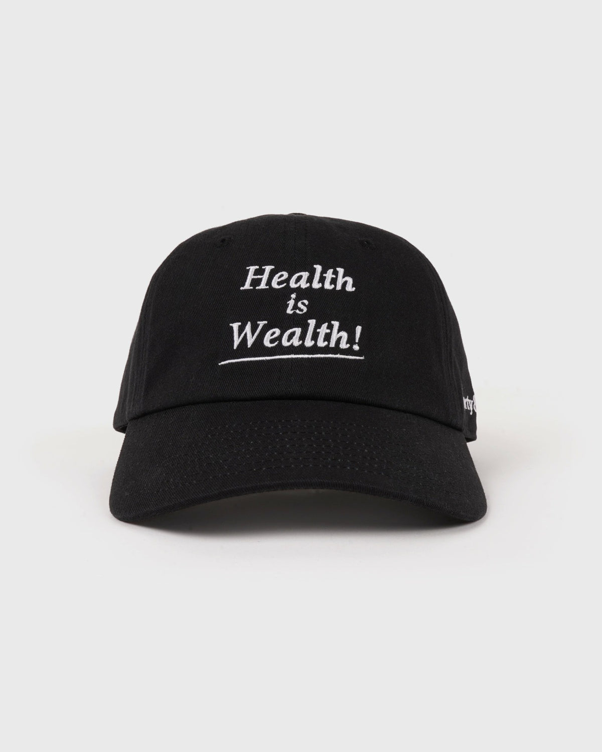 Sporty & Rich Health is Wealth Hat - Faded Black