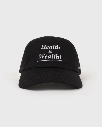 Sporty & Rich Health is Wealth Hat - Faded Black