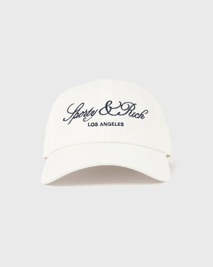 Sporty & Rich Vendome LA Hat - Ecru/Navy