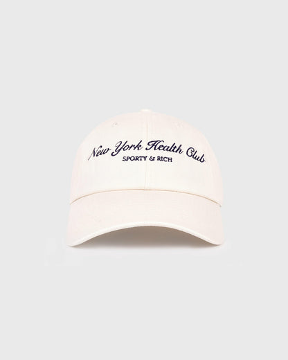 Sporty & Rich NY Health Club Hat - Cream/Navy