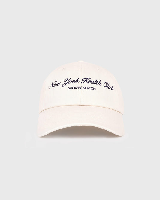 Sporty & Rich NY Health Club Hat - Cream/Navy