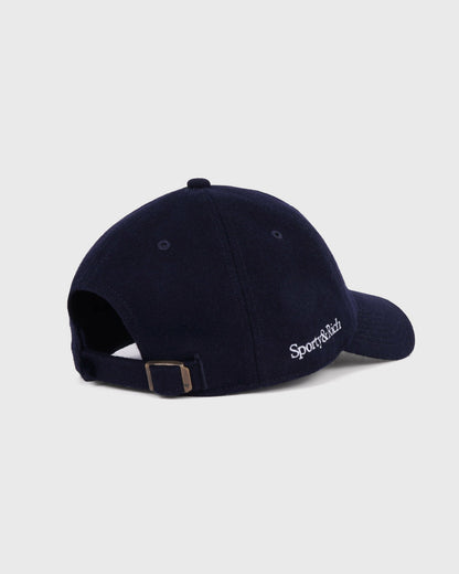 Sporty & Rich Yankees Serif Wool Hat - Navy/White