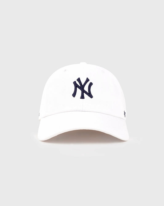 Sporty & Rich Yankees Serif Hat - White/Navy