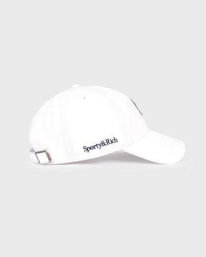 Sporty & Rich Yankees Serif Hat - White/Navy
