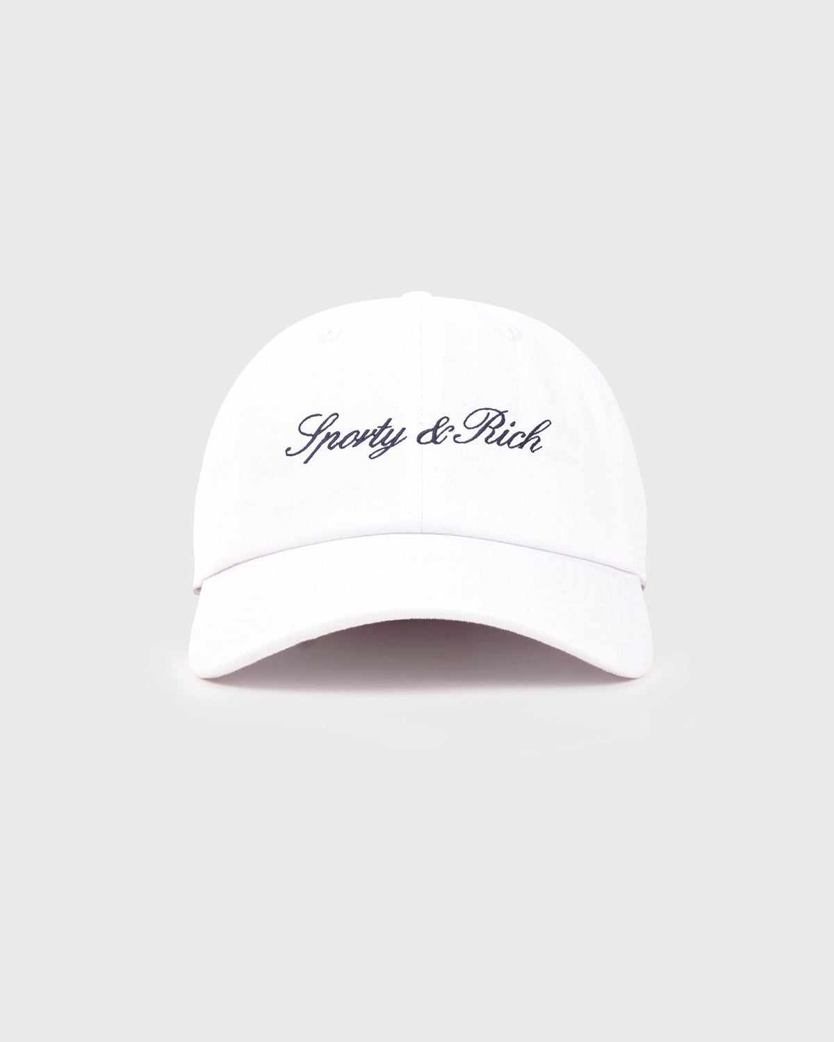 Sporty & Rich Signature NY Hat - White/Navy