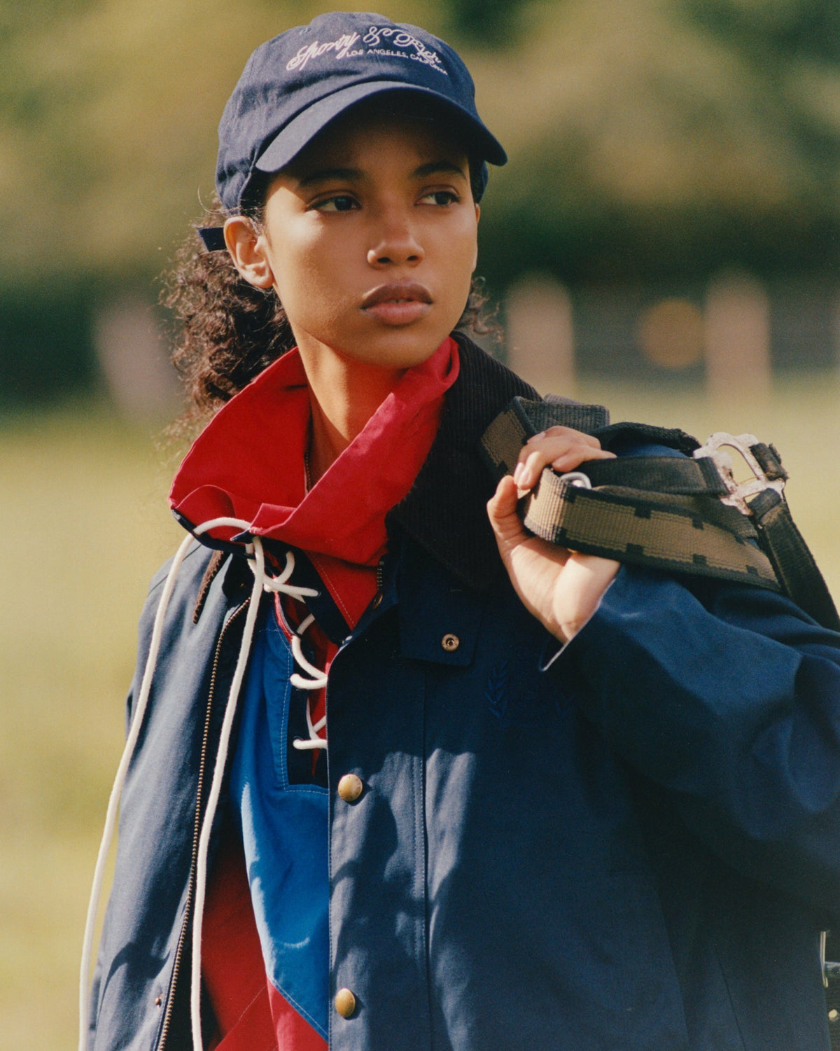 Sporty & Rich International Hat - Navy/White