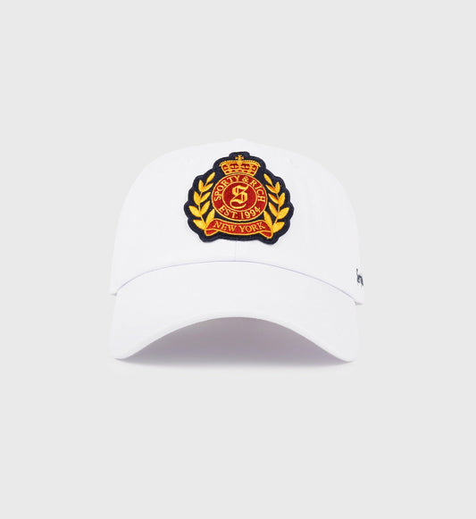 Sporty & Rich NY Crest Hat - White
