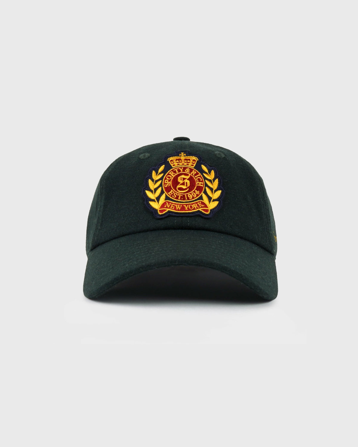 Sporty & Rich NY Crest Wool Hat - Forest