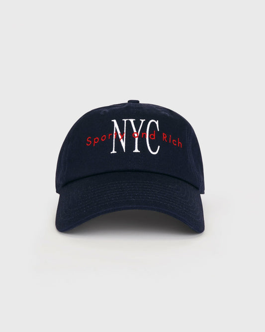 Sporty & Rich NY Minute Hat - Navy/White
