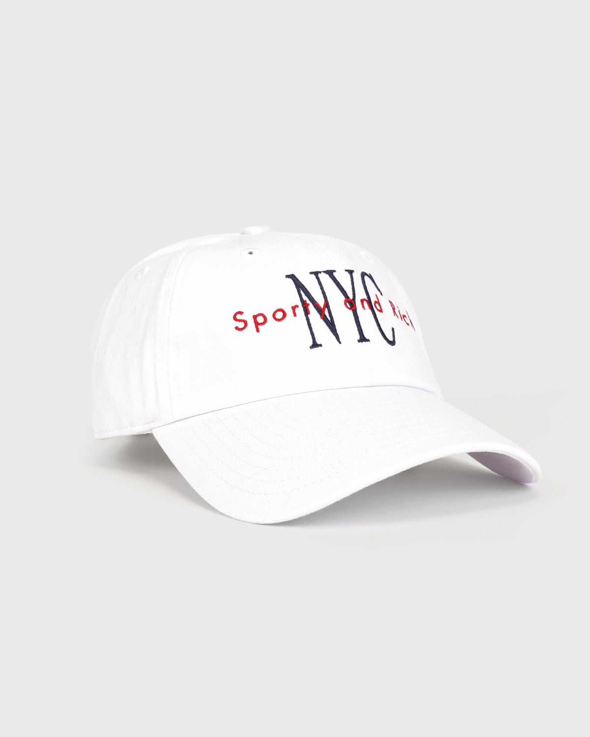 Sporty & Rich NY Minute Hat - White/Navy