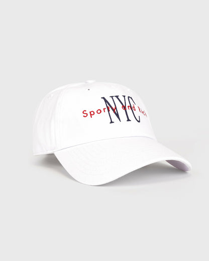 Sporty & Rich NY Minute Hat - White/Navy
