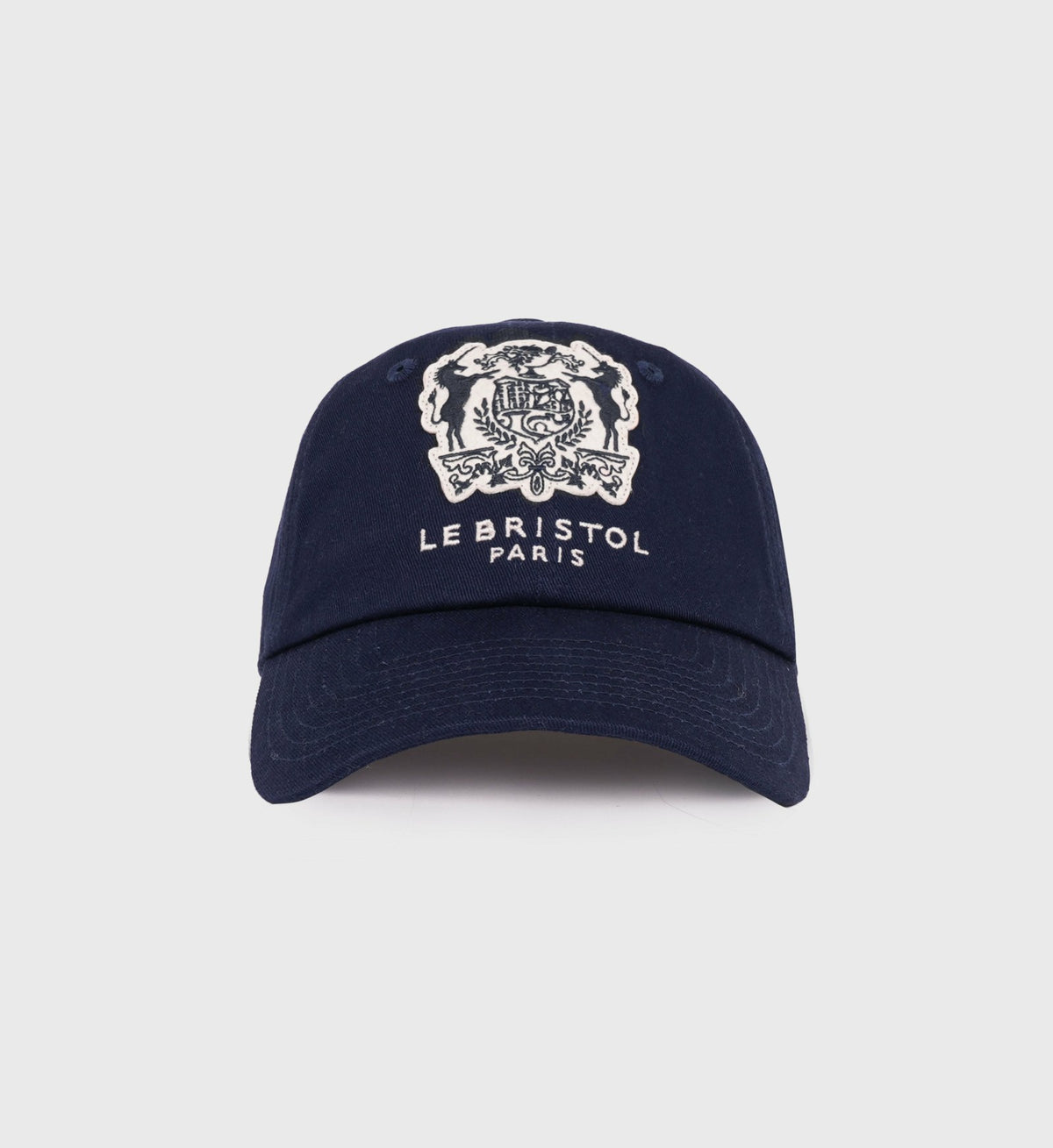 Sporty & Rich Bristol Crest Hat - Navy/Cream