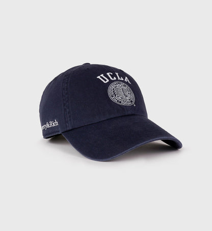 Sporty & Rich UCLA Crest Hat - Navy/White