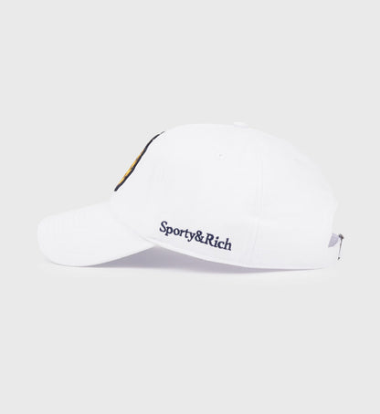 Sporty & Rich H&W Crest Hat - White/Multi