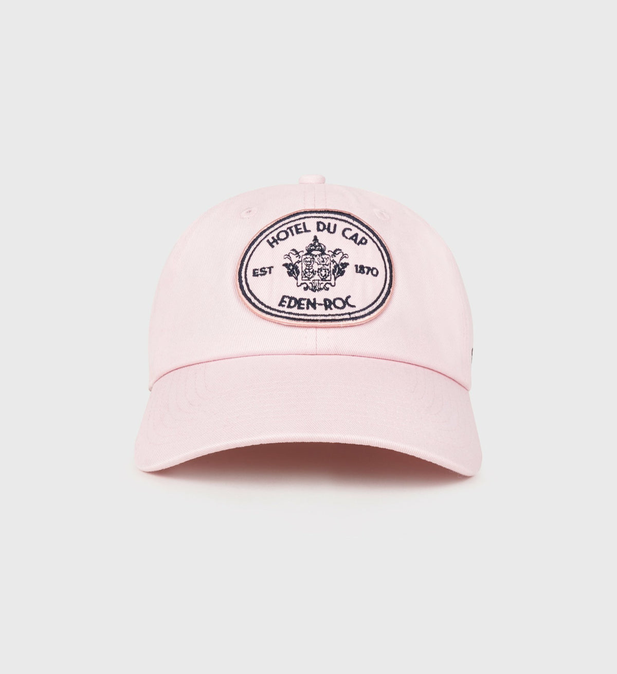 Sporty & Rich Eden Crest Hat - Pink Dolphin/Navy