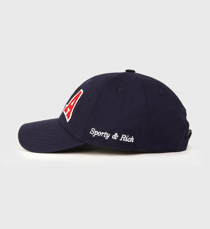 Sporty & Rich USA Hat - Navy/Sports Red/ White