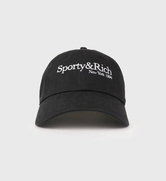 Sporty & Rich HWCNY Hat - Faded Black