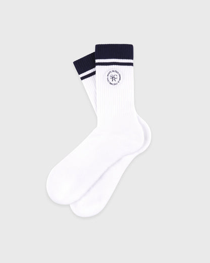 Sporty & Rich SRHWC Socks - White/Navy