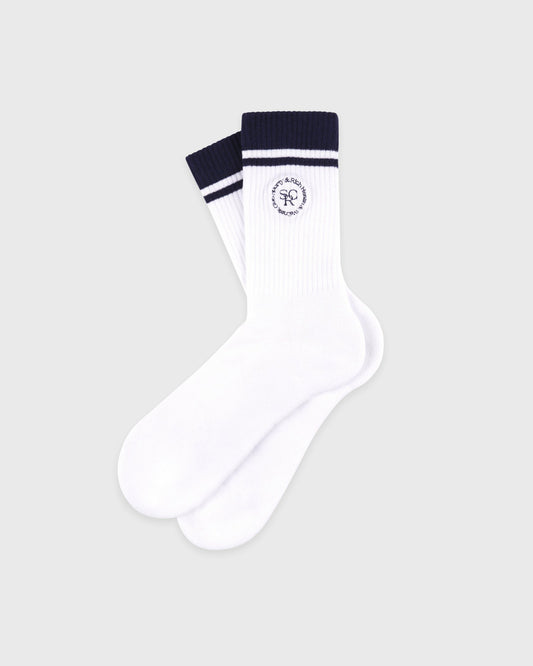 Sporty & Rich SRHWC Socks - White/Navy