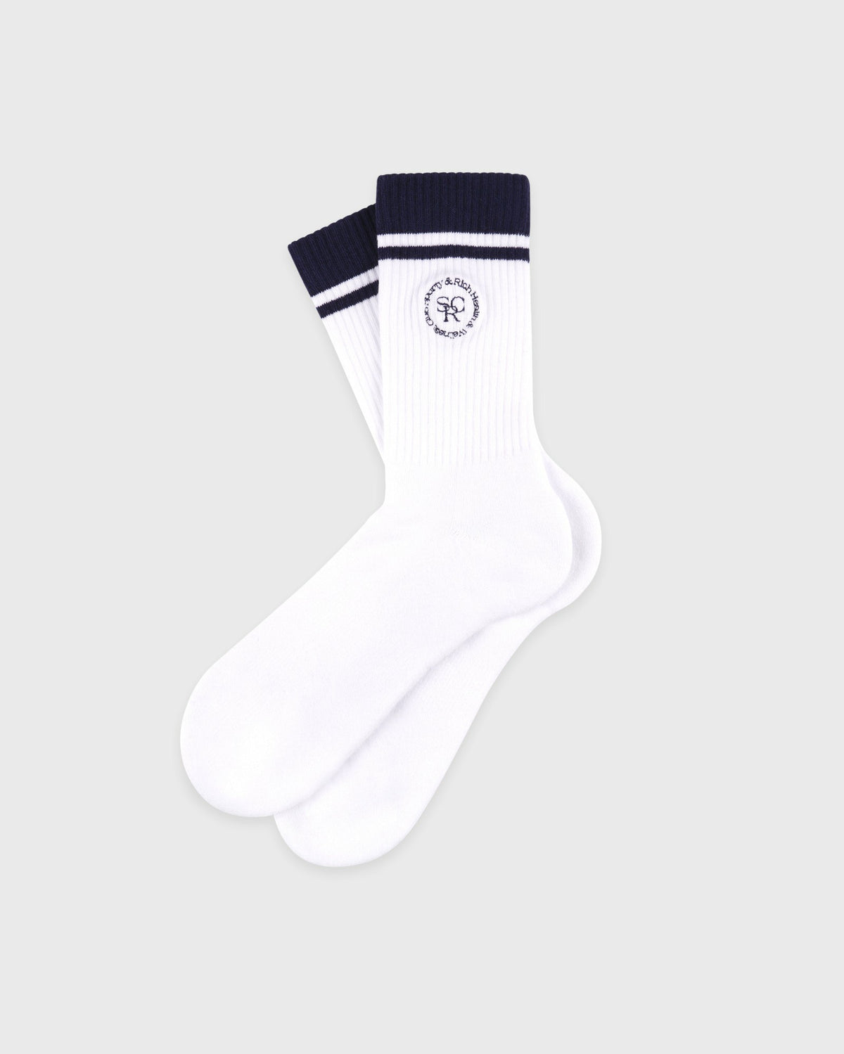 Sporty & Rich SRHWC Socks - White/Navy