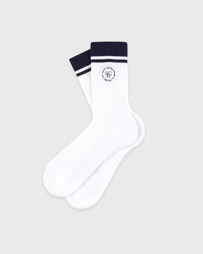 Sporty & Rich SRHWC Socks - White/Navy