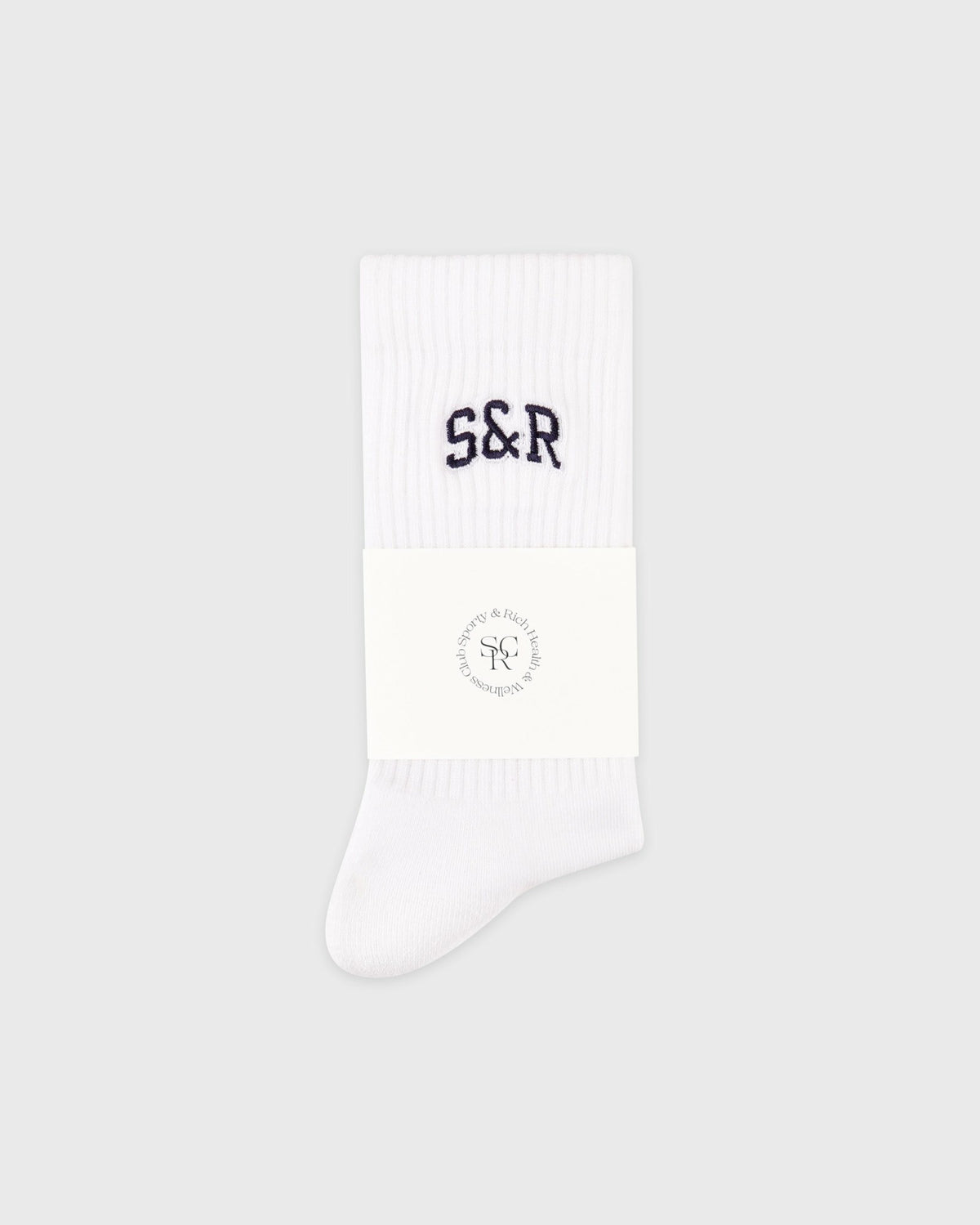 Sporty & Rich S&R Ivy Socks - White/Navy