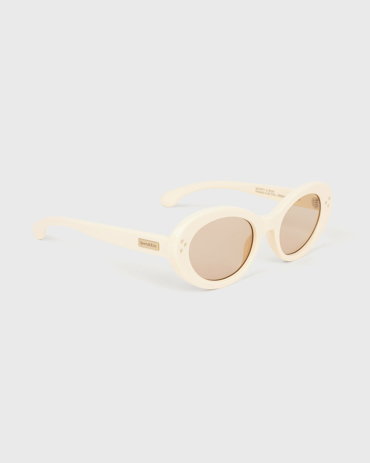 Sporty & Rich Frame N.05 - Sunglasses - Cream