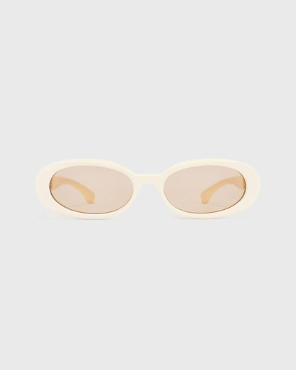 Sporty & Rich Frame N.10 - Sunglasses - Cream
