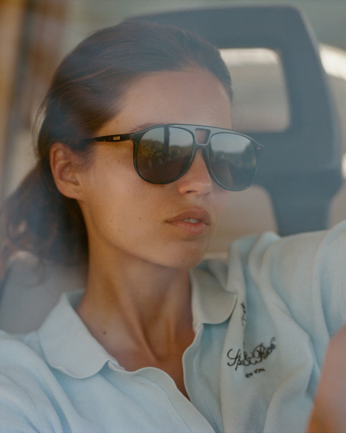 Sporty & Rich Frame N.03 - Sunglasses - Tortoise