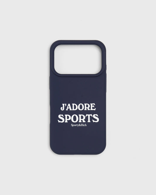 Sporty & Rich J'adore Sports iPhone Case - Navy/White