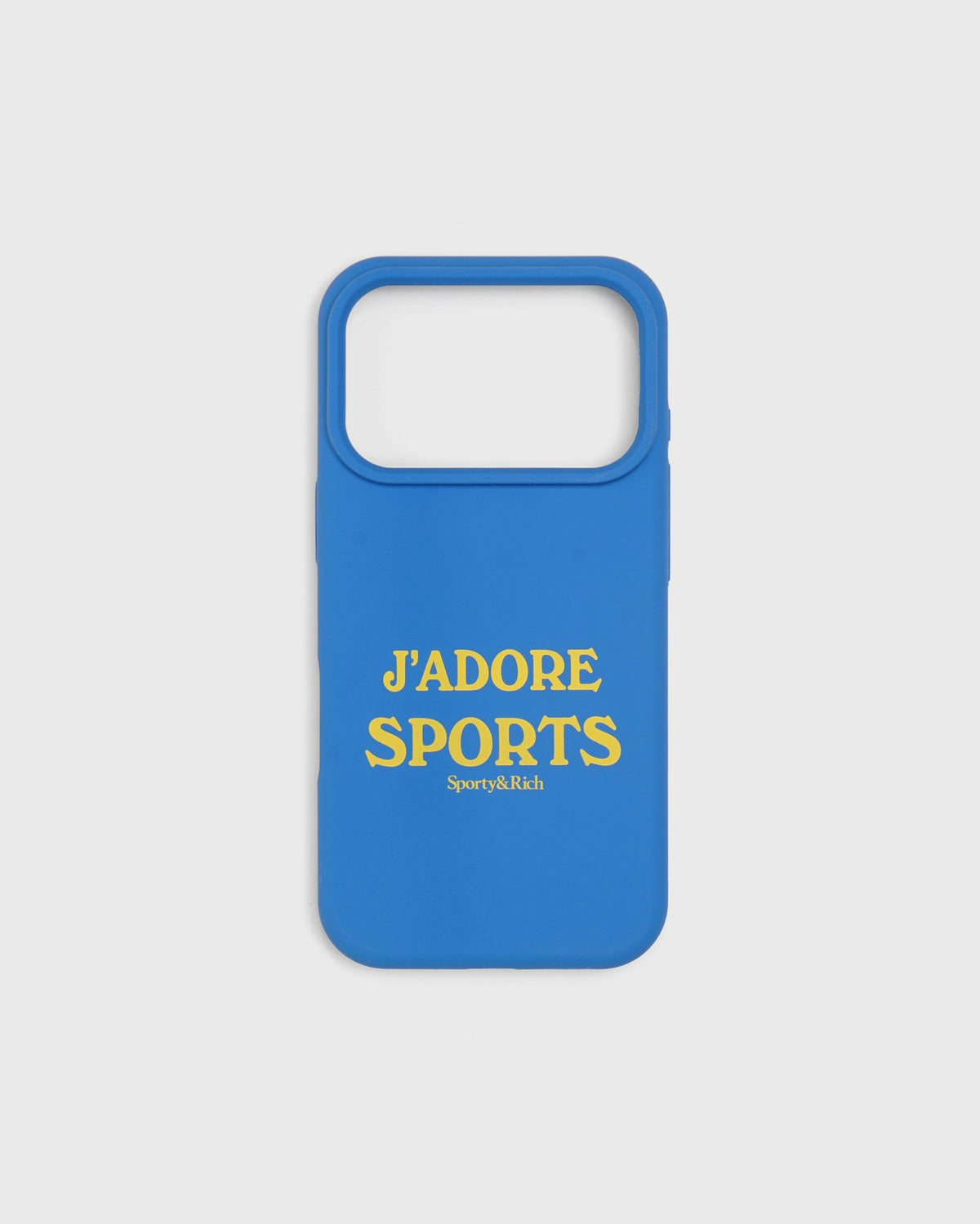 Sporty & Rich J'adore Sports iPhone Case - Bright Blue/Yellow