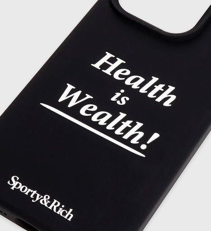 Sporty & Rich Health is Wealth iPhone Case - Black