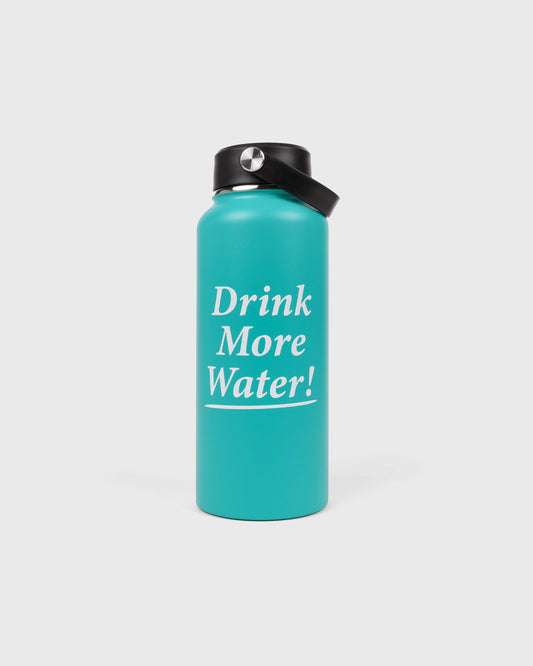 Sporty & Rich Drink More Water Bottle - Amalfi Green/White