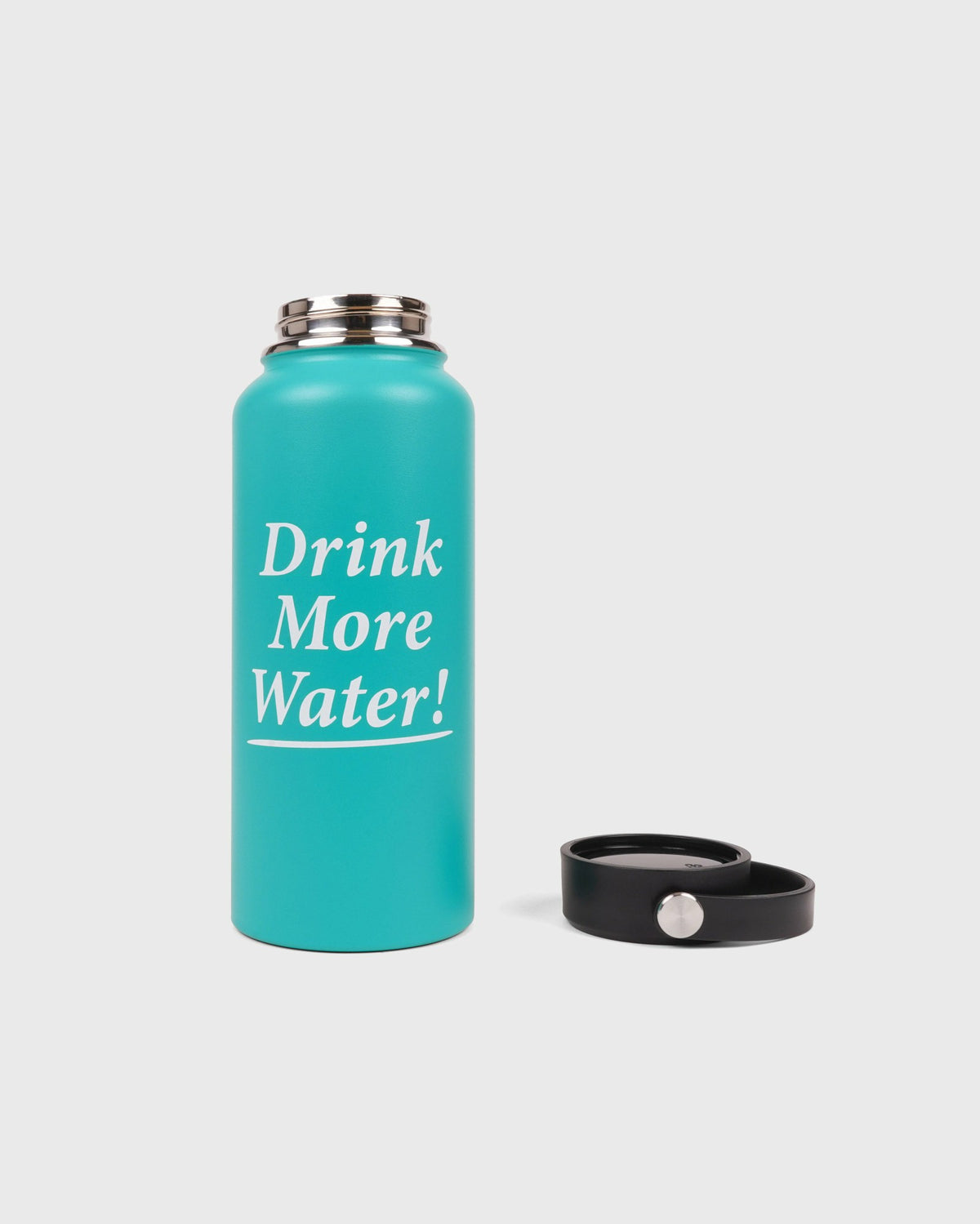Sporty & Rich Drink More Water Bottle - Amalfi Green/White