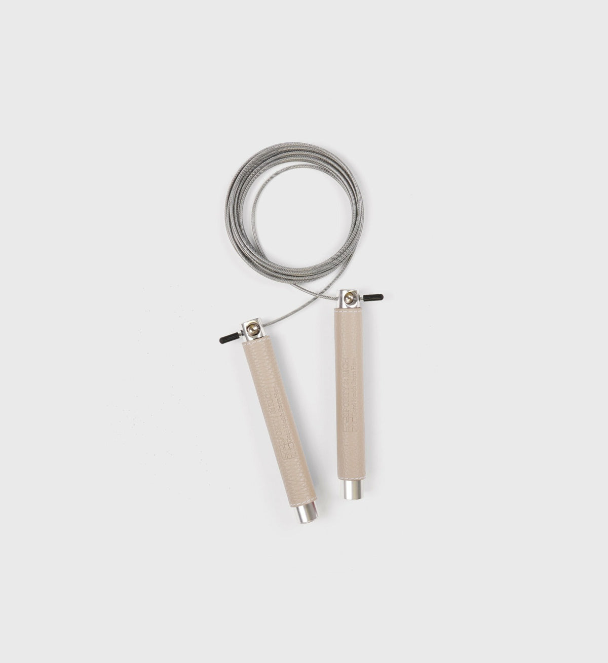 Sporty & Rich Leather Jump Rope - Hazelnut/White