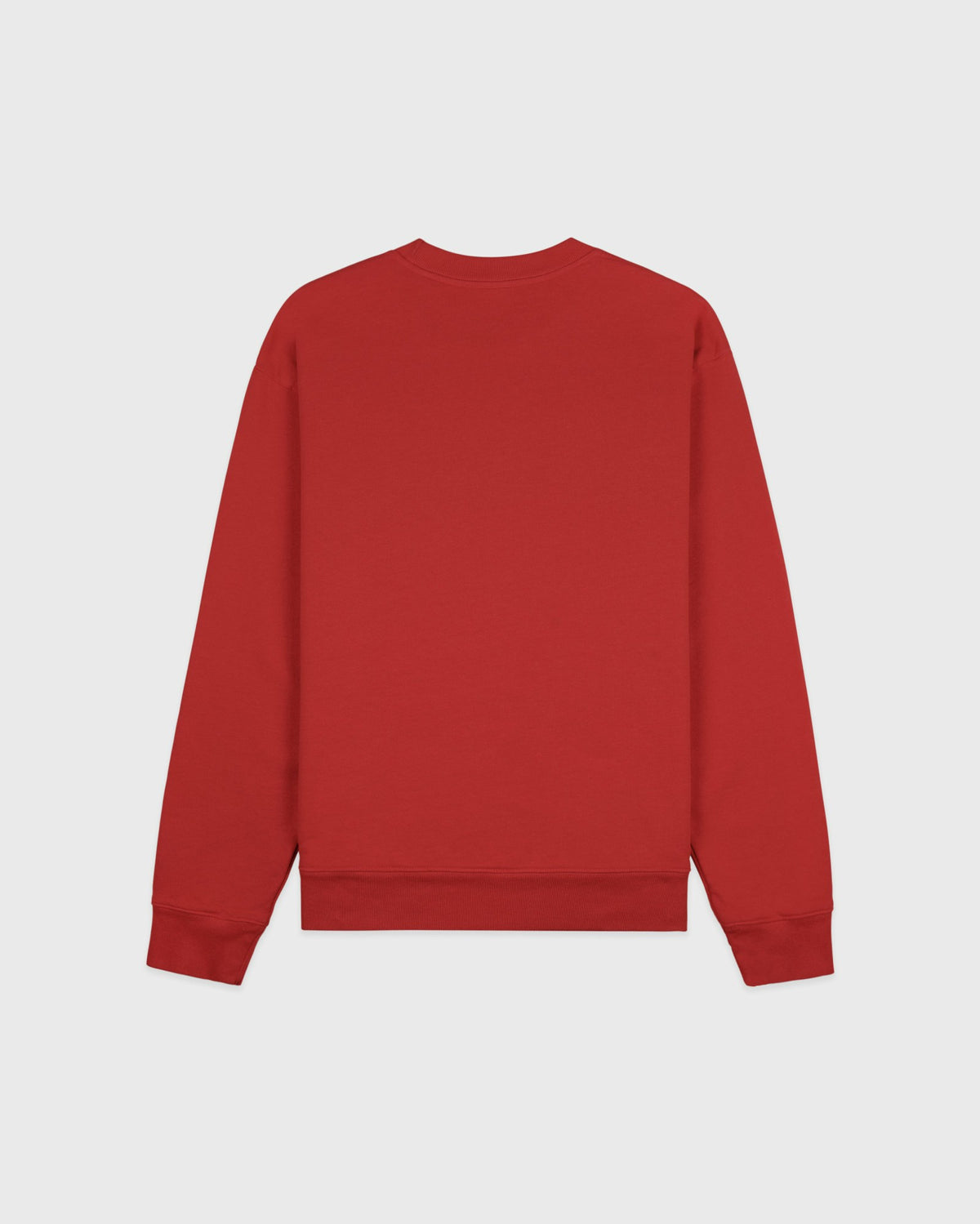 Sporty & Rich Serif Logo Embroidered Crewneck - Faded Merlot/White