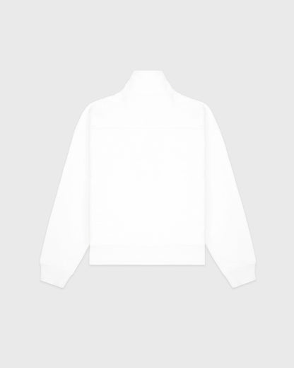 Sporty & Rich NY Crest Embroidered Quarter zip Men - White