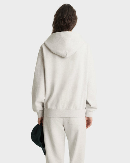 Sporty & Rich NYRC Zip Hoodie - Heather Gray/Forest