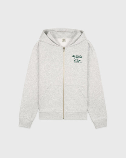 Sporty & Rich NYRC Zip Hoodie - Heather Gray/Forest
